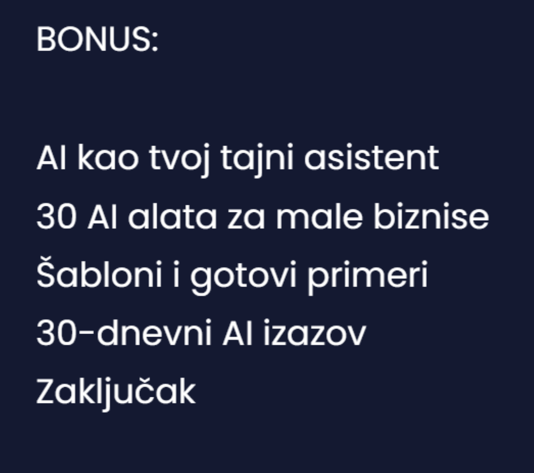 AI za Početnike i Male Biznise — Kako da AI radi za Tebe